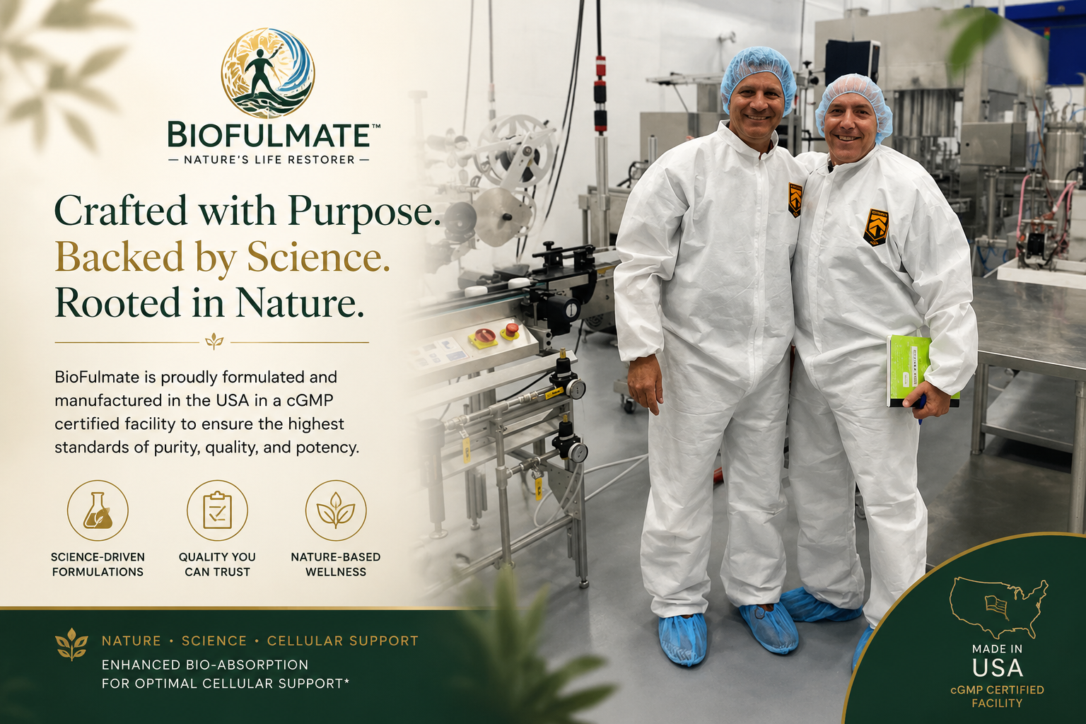 BioFulmate natural materials and wellness formulation